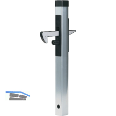 Torfeststeller IGC, Profil 500x57x42 mm, H�henverst. 40mm, Aluminium silber