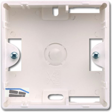 GEZE Aufputzgeh�use AS 500 f�r L�ftertaster/L�fterschalter, Kunststoff wei�