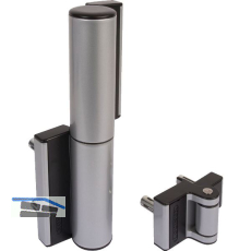 Selbstschlie�endes T�rband Tiger, Aluminium silber eloxiert