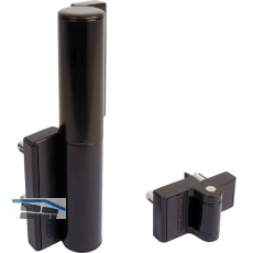 Selbstschlie�endes T�rband Tiger, Aluminium schwarz RAL 9005