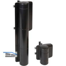 Selbstschlie�endes Torband/T�rband Mammoth 180, Aluminium schwarz RAL 9005