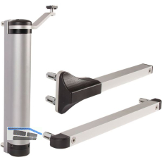 T�rschlie�er Lion, f�r T�ren bis zu 75 kg, Aluminium silberf�rbig