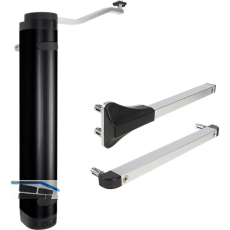 T�rschlie�er Verticlose-2, f�r 90� und 180� �ffnung, Aluminium schwarz RAL 9005