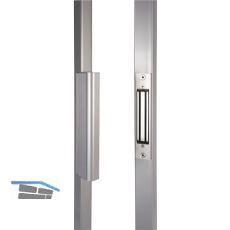 Einbau-Magnetschloss B-MAG f�r Drehtore, 250 kg Anziehkraft, Alu silber