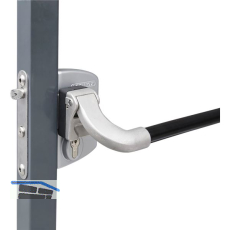 Panikschloss LPKQ4040 U2L f�r Gittertore ,f�r Vierkantrohr 40-60mm, silberf�rbig