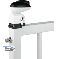 Gittertor-Schwimmbadtorschloss TWIST40, f�r 40mm Profile, inkl. Zylinder,RAL9005