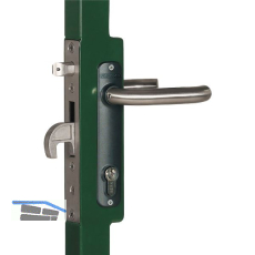 Rohrrahmenschloss H-Metall-WB f�r Einschwei�kasten, DM 35, PZ 92,eckig,Edelstahl