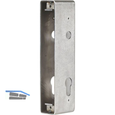 Einschwei�kasten HWLB f�r Rohrrahmenschloss H-METAL-WB, 219x60x40 mm,Stahl blank