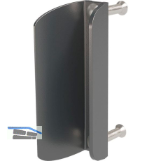 Gegenkasten/blech 3006PC f�r Doppelfl�geltore, Aluminium RAL9005