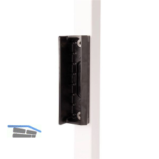 Schie�blech/Toranschlag SMKLQF2 aus Polyamid, f�r Vierkantrohr,universal,RAL6005