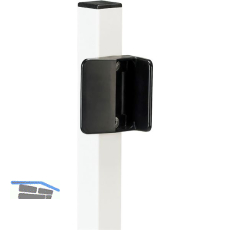 Schlie�blech/Toranschlag STKQF f�r Schwimmbadtorschloss TWIST40, RAL 9005