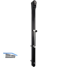 Verriegelbarer Bolzen-Stangenriegel KEYDROP,Riegel 100mm H�henverstell. RAL9005