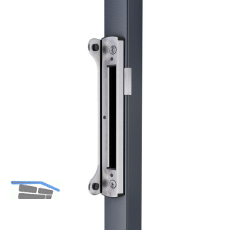 Schlie�blech mit Anschlag f�r Rohrrahmenschloss Fiftylock/Fortylock,Edelstahl