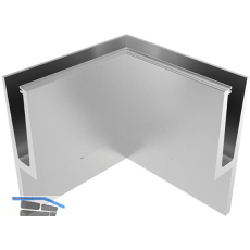 ECONOMY Innenecke f�r Bodenprofil h-Form 0011,vorgesetzte Montage, silber