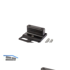 Bodenanschlag SABO aufschraubbar f�r Doppelfl�geltore, 149 x 132 mm, schwarz