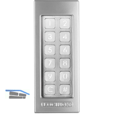Codetastatur Slimstone 2 mit LED-Beleuchtung, 2 Relais, Aluminium silberf�rbig