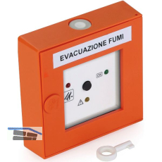 COMUNELLO RWA Feuertaster AF 220 VdS 24 V Aufputz Kunststoff orange RAL 2011