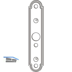 MACO RUSTICO Unterlage f�r Ladenplattenkloben MMV fix 1 mm schwarz