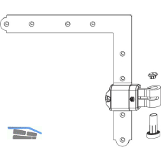 MACO RUSTICO Ladenwinkelband MMV Kr�pfung fix -5 mm Austragung 16-24 mm schwarz