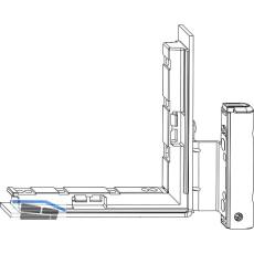 MACO Falzecklagerband DT130 mit �V 12/18-13 mm mit Unterlage wei� links