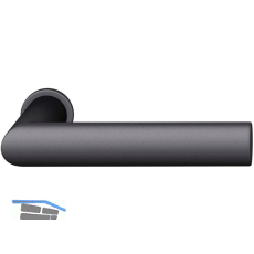 FSB Steckgriff 15 1108 auf Mini-Rosette, T�rst�rke 49-58 mm, Aluminium schwarz