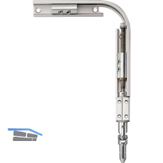 GEZE Eckwinkelgetriebe FZ 100 biegbar f�r Kurbelstange, Stahl verzinkt