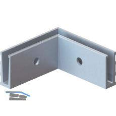 ECONOMY Innenecke f�r Bodenprofil 0005,zur vorgesetzten Montage,silber eloxiert