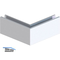 ECONOMY Au�enecke f�r Bodenprofile 0004, Aluminium silber eloxiert