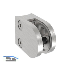 ECONOMY Glasklemmbeschlag f�r Rundrohr 33,7 mm, f�r Glas/Blech,Edelstahl V2A