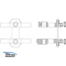 MACO RUSTICO Bohrlehre BLR Anschlag gemeins. Ladeninn�ffner m. Band Abstand 35mm