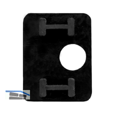 Einlage zu Glasklemmbeschlag Modell 26 f�r 12,76 mm Glas, Gummi