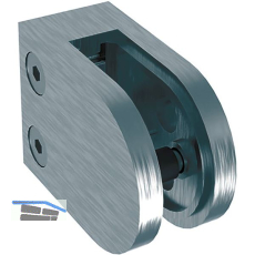 ECONOMY Glasklemmbeschlag Mod. 22 f�r Vierkantrohr, rund 63 x 45 x 28 mm, Zink