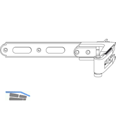 MACO RUSTICO Ladenlangband BLR gekr�pft Gr.1 L=200, verstellbar, schwarz (56990)