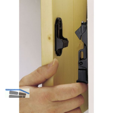 MACO RUSTICO T�rladenhalter f�r Mauermontage, Mauerabstand 35 mm, schwarz