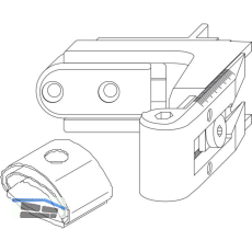 MACO RUSTICO Ladeninnen�ffner-Kurzband BLR Gr. 2, verstellbar, schwarz (56924)