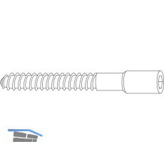 MACO RUSTICO Beschl�getr�ger Gr. L 96 f. Ladenhalter, ohne D�bel, schwarz