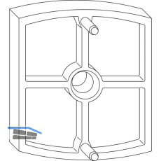 MACO RUSTICO Unterlage f�r Anschlagpuffer Rasthalter, St�rke 10 mm, schwarz