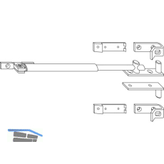 MACO RUSTICO Faltladengest�nge f�r Ladeninnen�ffner, schwarz (11280)
