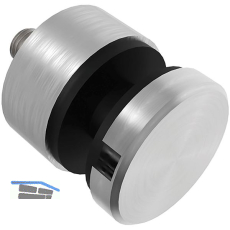 Glaspunkthalter f�r 6 - 16 mm Glas, � 30 mm, Edelstahl V2A