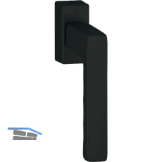 HOPPE Fenstergriff TOULON, VK 7 x 32-42 mm, Alu schwarz