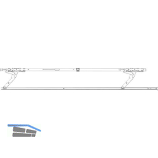 ROTO Patio Alversa HK Verst�rkungsteile-Set 160 F1 silber