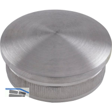 ECONOMY R�ndelkappe gew�lbt hohl, Rohr 42,4 x 2 ,Edelstahl geschliffen V2A