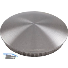 ECONOMY R�ndelkappe gew�lbt massiv, Rohr � 42,4 x 2 ,Edelstahl geschliffen V2A