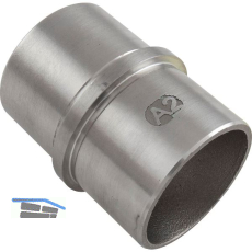 ECONOMY Verbindungsmuffe f�r Rohr � 42,4 x 2,0 mm,Edelstahl geschliffen V2A