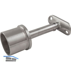 ECONOMY Rohrst�tze verstellbar, Rohr � 42,4 x 2,0 mm,Edelstahl geschliffen V2A