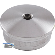 ECONOMY R�ndelkappe gew�lbt hohl, Rohr 42,4 x 2 ,Edelstahl geschliffen V2A, M8