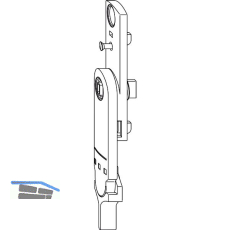 WINKHAUS Duofunktionselement DFE-P, Pendelvariante, silber