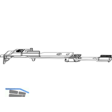 MACO MM Endverschluss Stulpfl�gelgtr. Beschlagsnut oben, Kippschwinge (211745)