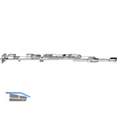 MACO MM Endverschluss Stulpfl�gelgtr. Beschlagsnut unten,KS,Spreizhebel (209648)