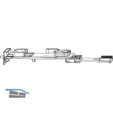 MACO MM Endverschluss Stulpfl�gelgtr. Beschlagsnut unten, Kippschwinge (209637)